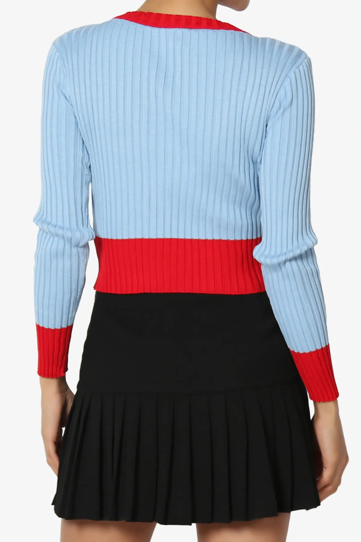 Avani Colorblock Ribbed Knit Top