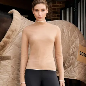 BOSS Equestrian May Turtleneck Sweater - Camel