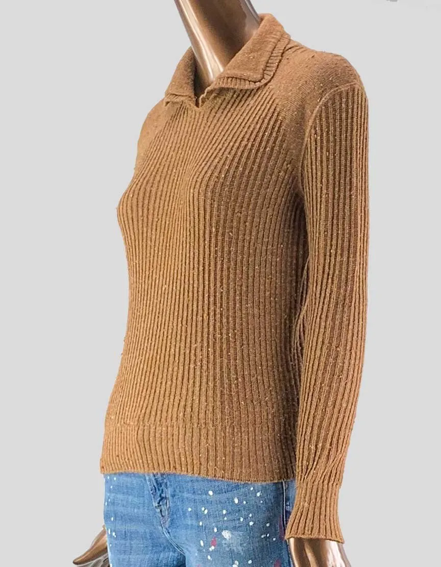 Courrèges Brown Wool Sweater