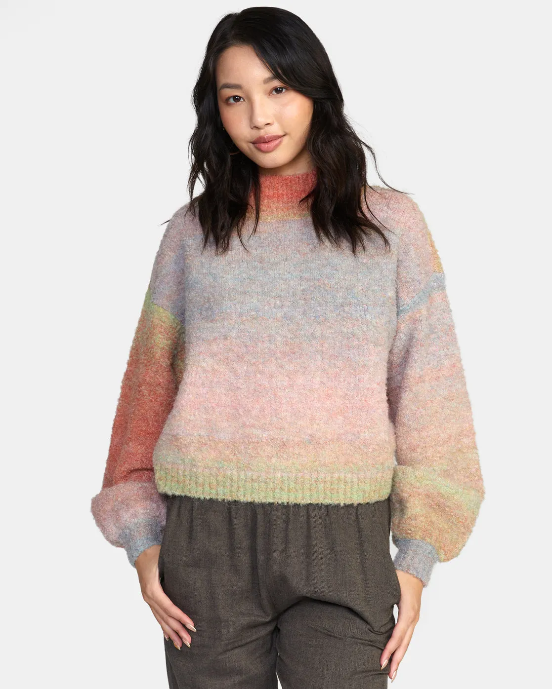 Dream Cycle Turtleneck Sweater - Apricot