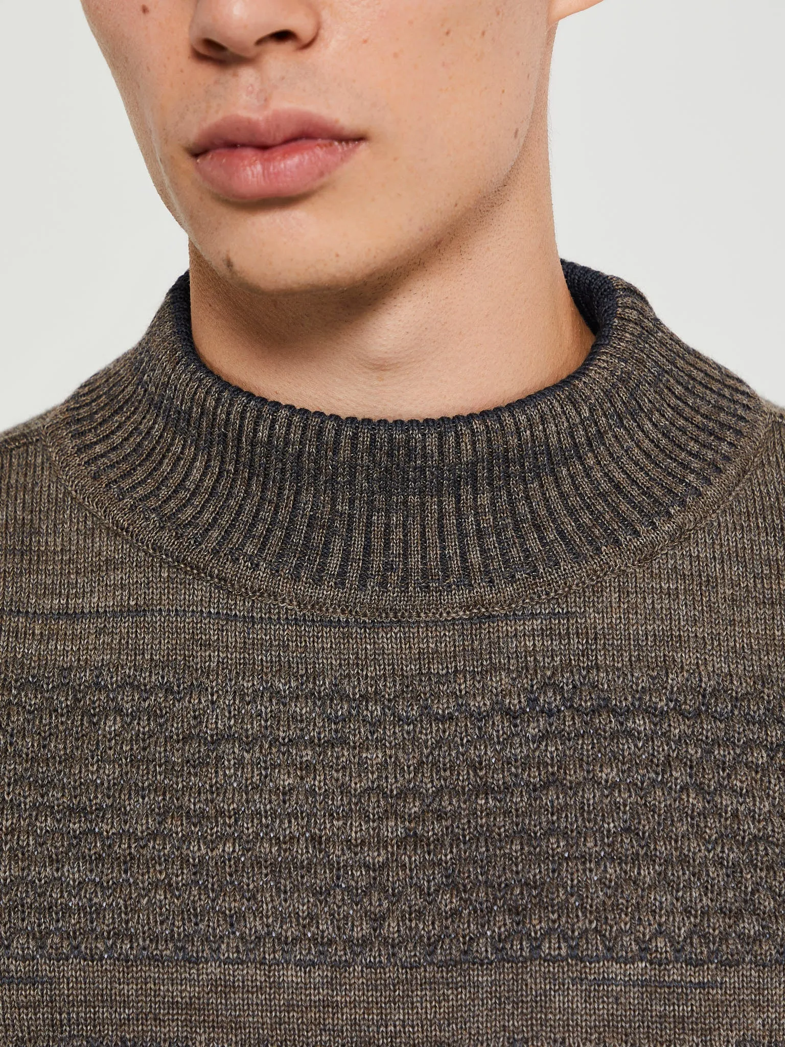 Fisherman II Sweater in Terra Brown