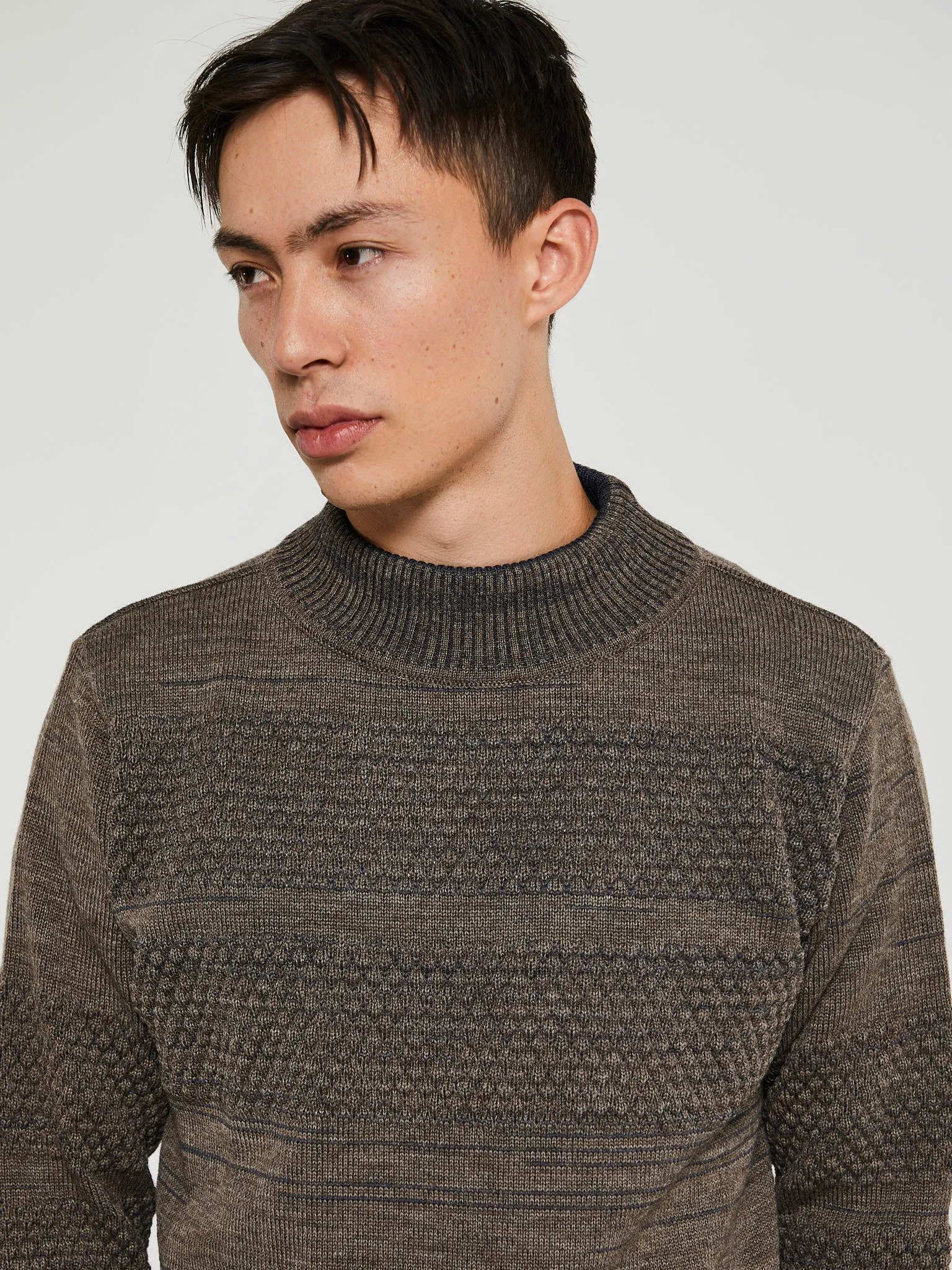 Fisherman II Sweater in Terra Brown