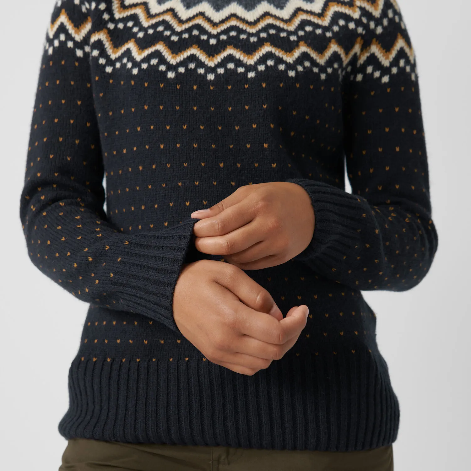 Fjällräven Women&#x27;s Övik Knit Sweater Autumn Leaf/Desert Brown | Buy Fjällräven Women&#x27;s Övik Knit Sweater Autumn Leaf/Desert Brown here | Outnorth