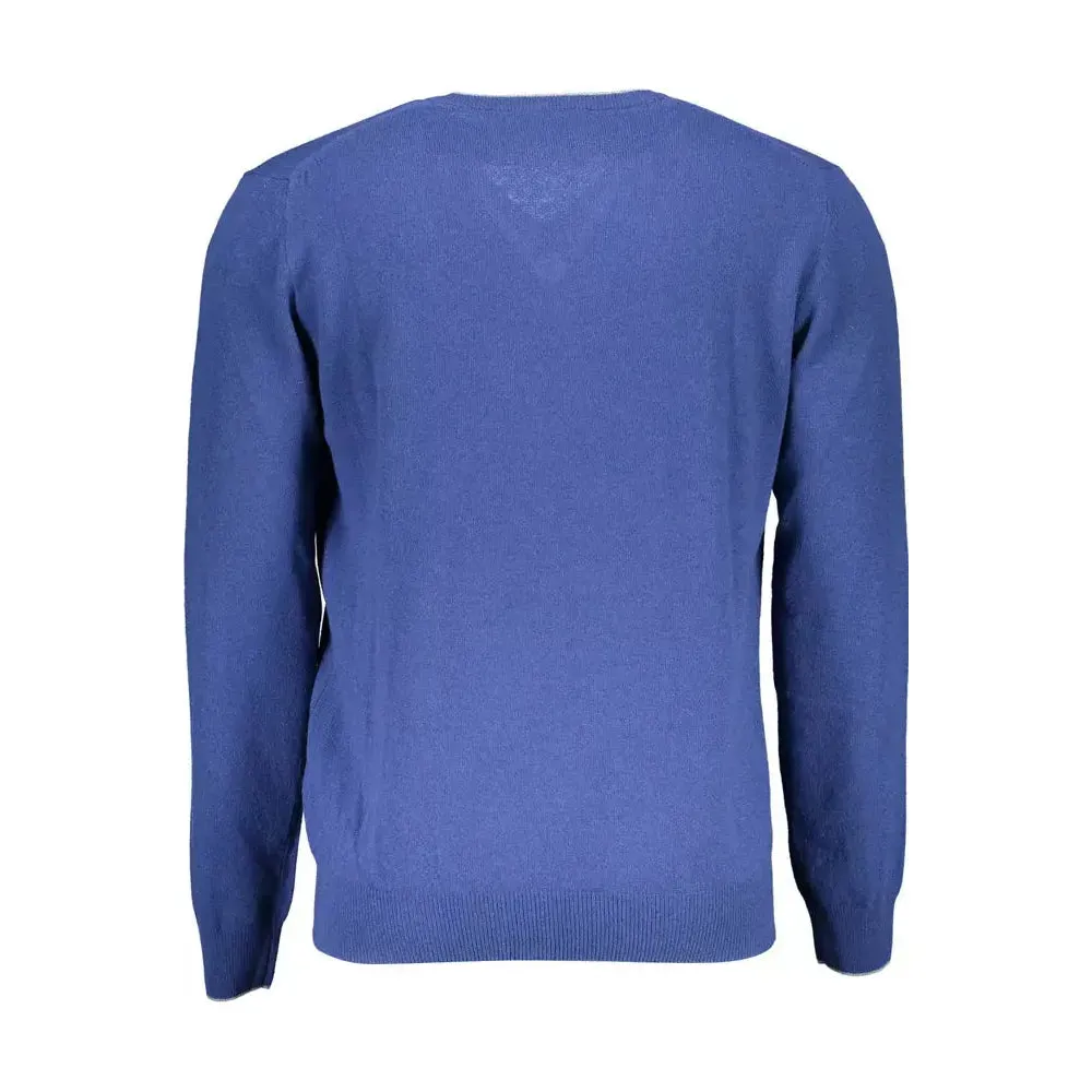 Harmont & Blaine Blue Wool Men Sweater