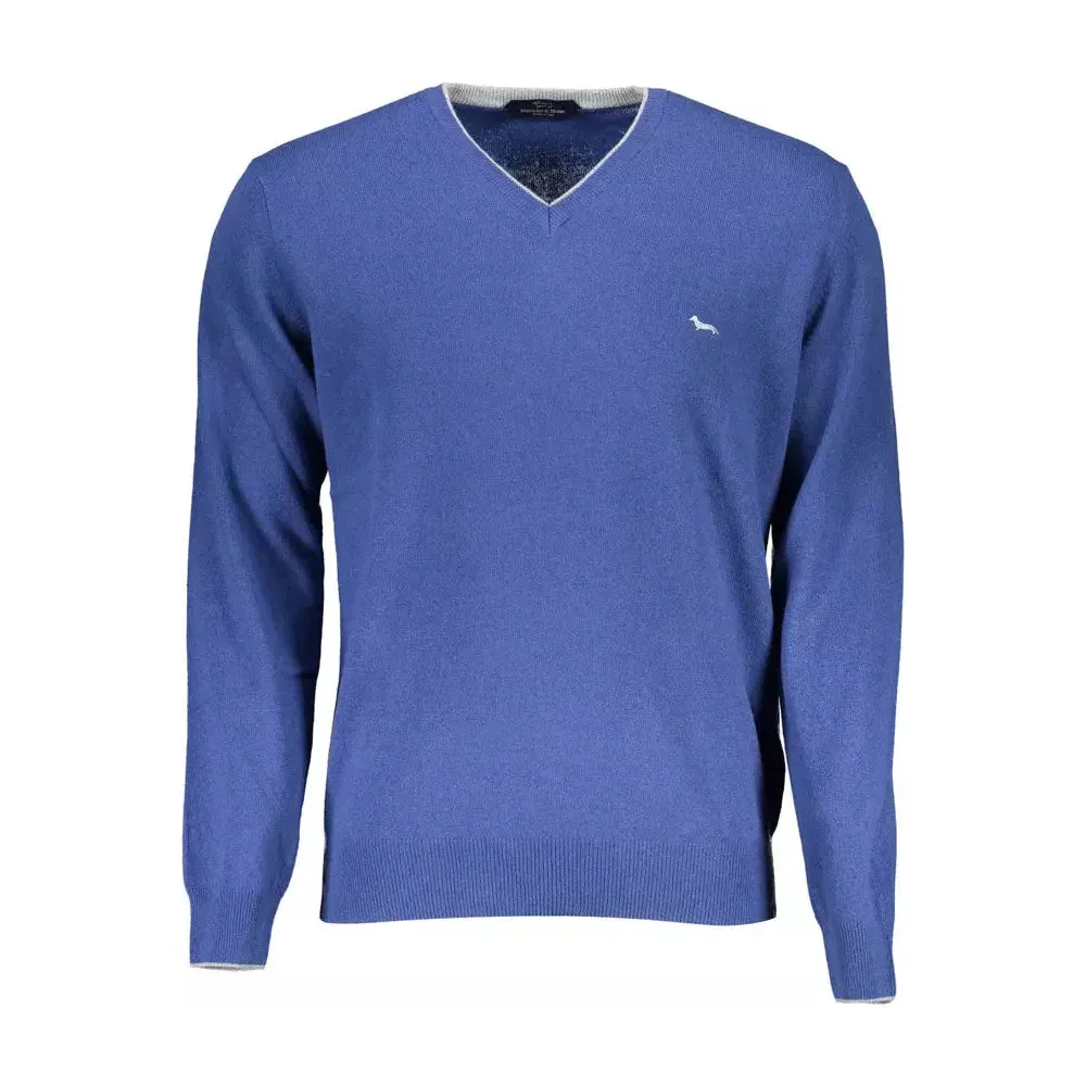 Harmont & Blaine Blue Wool Men Sweater