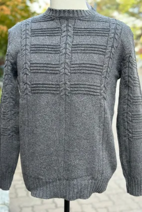 Irish - Cable Crewneck - Charcoal