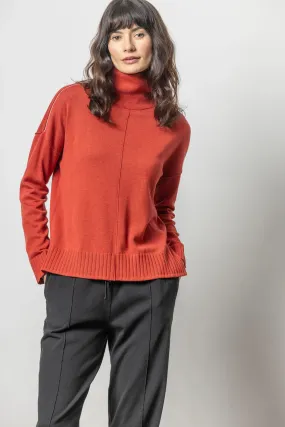 Lilla P Relaxed Turtleneck Sweater