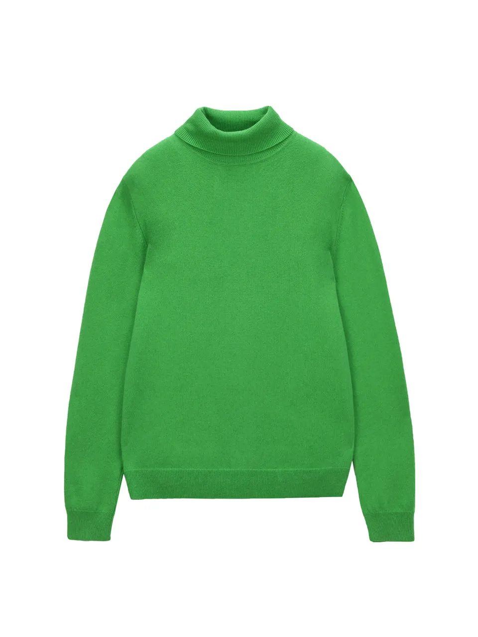 Men Turtleneck Sweater_Green