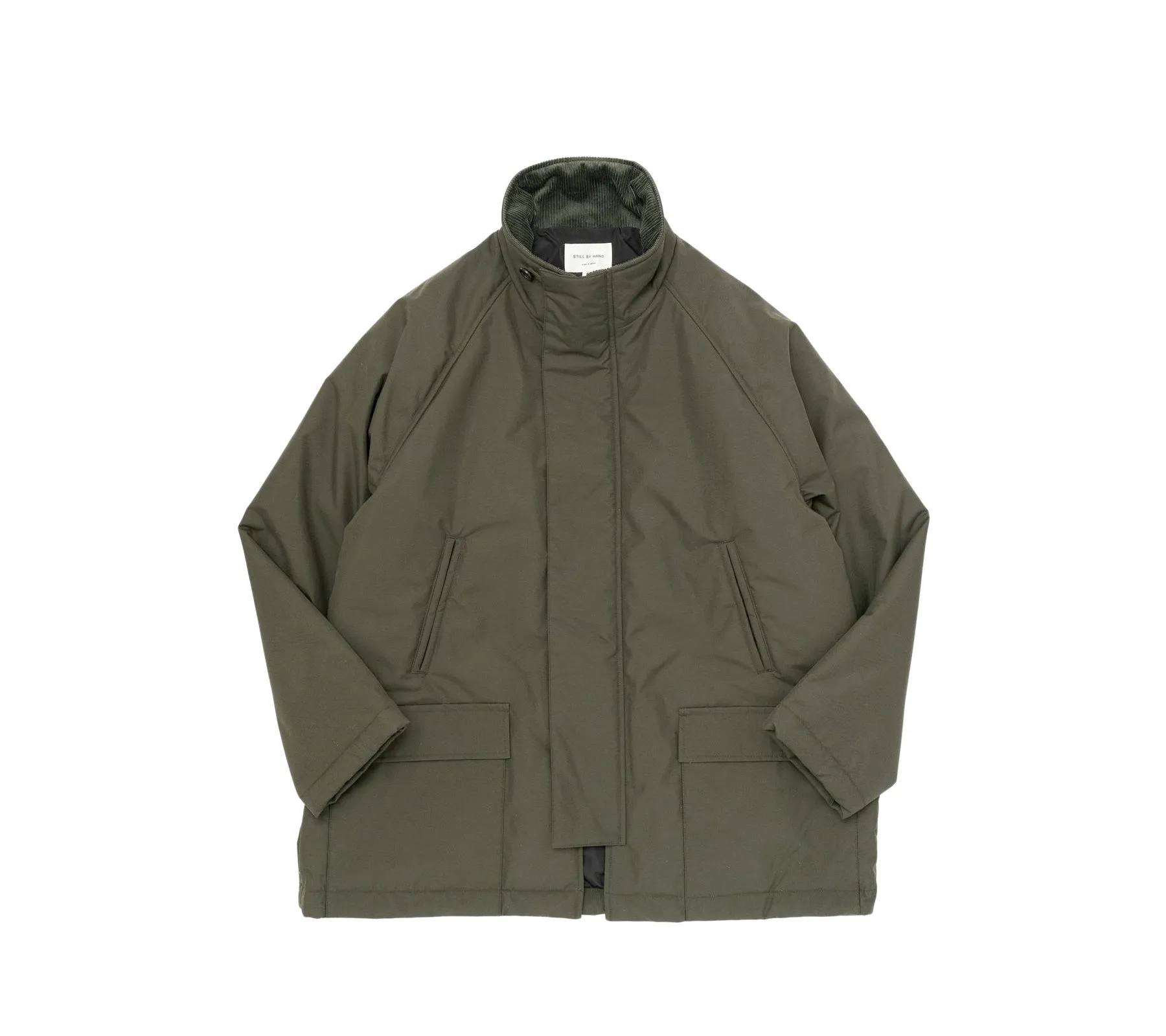 Padded Half Coat | Olive