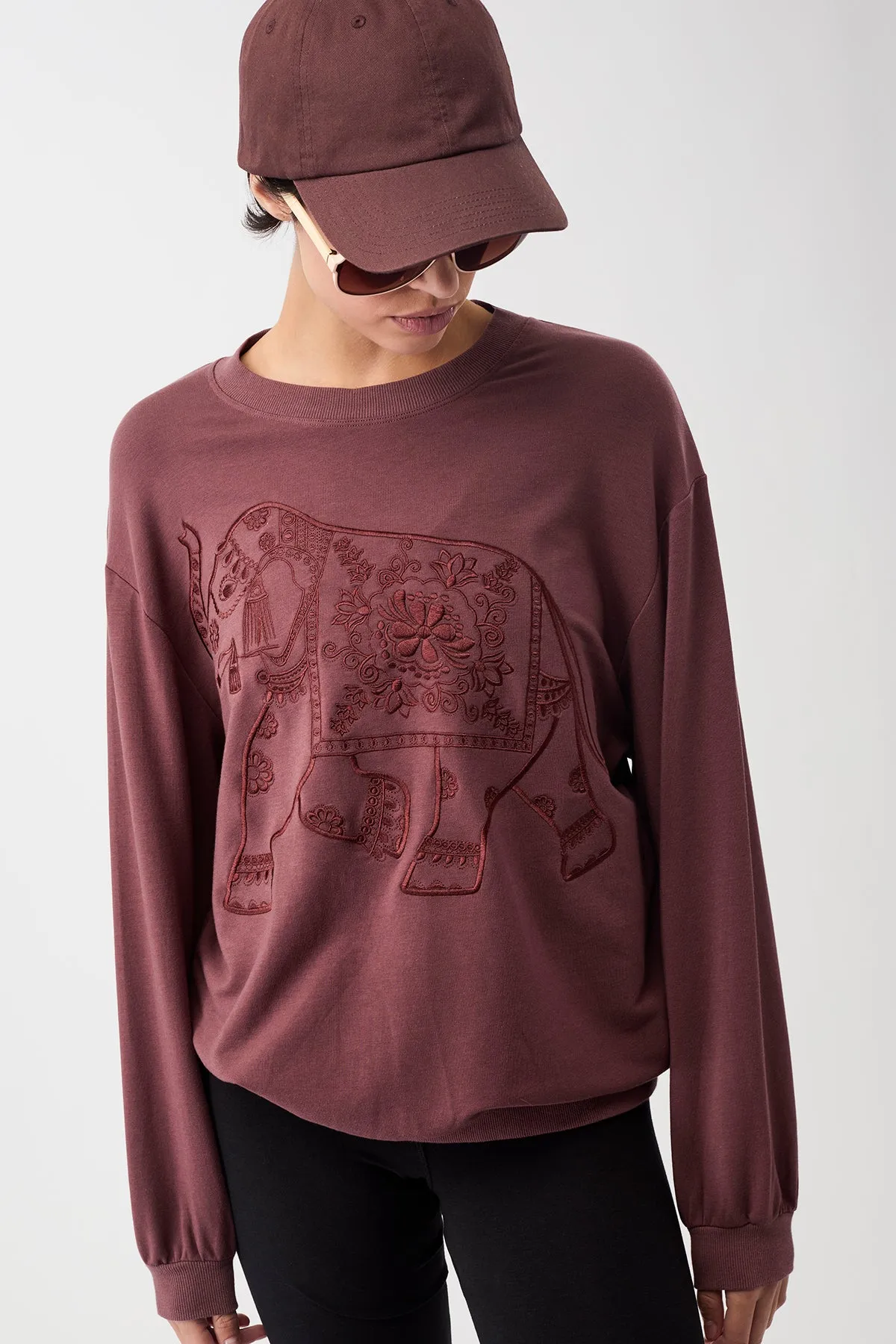 "Ganesha" Sweater (Ruby)