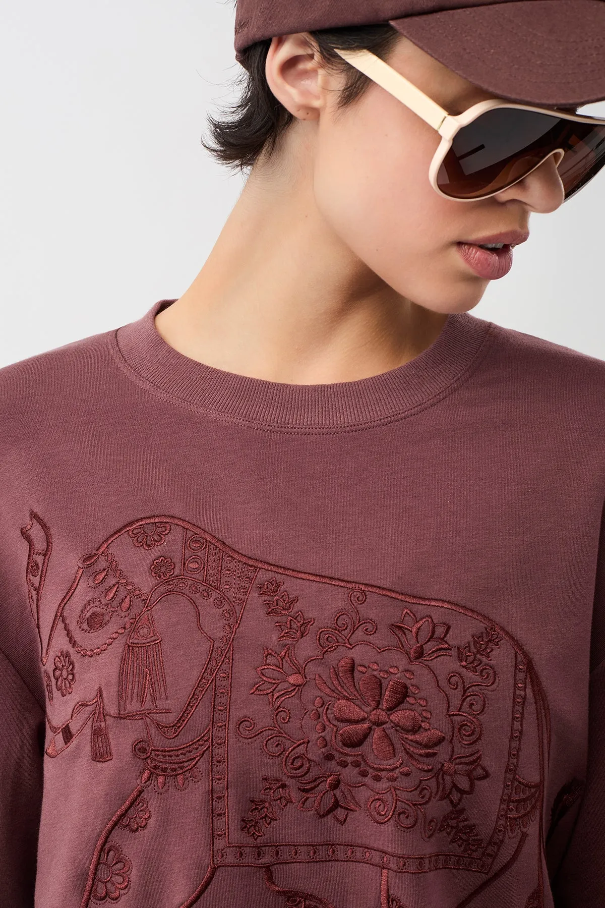 "Ganesha" Sweater (Ruby)