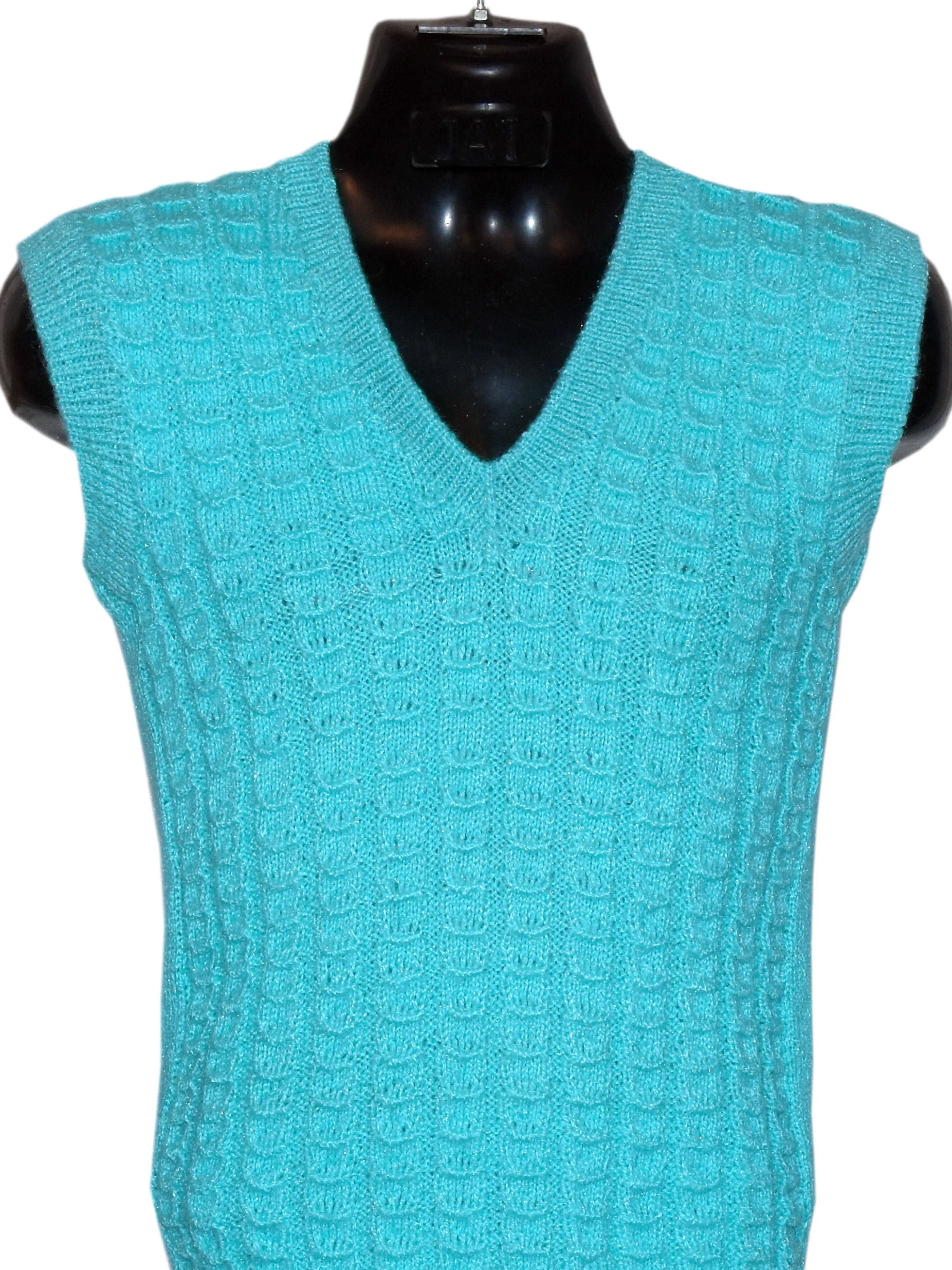 Stylish  Look With Medium Sea Green Woollen Half Sleeve Graminarts Sweater For Men