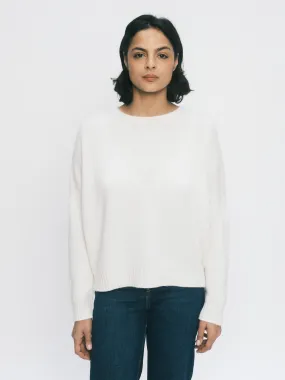 THE TRAPEZE SWEATER | ICE WHITE