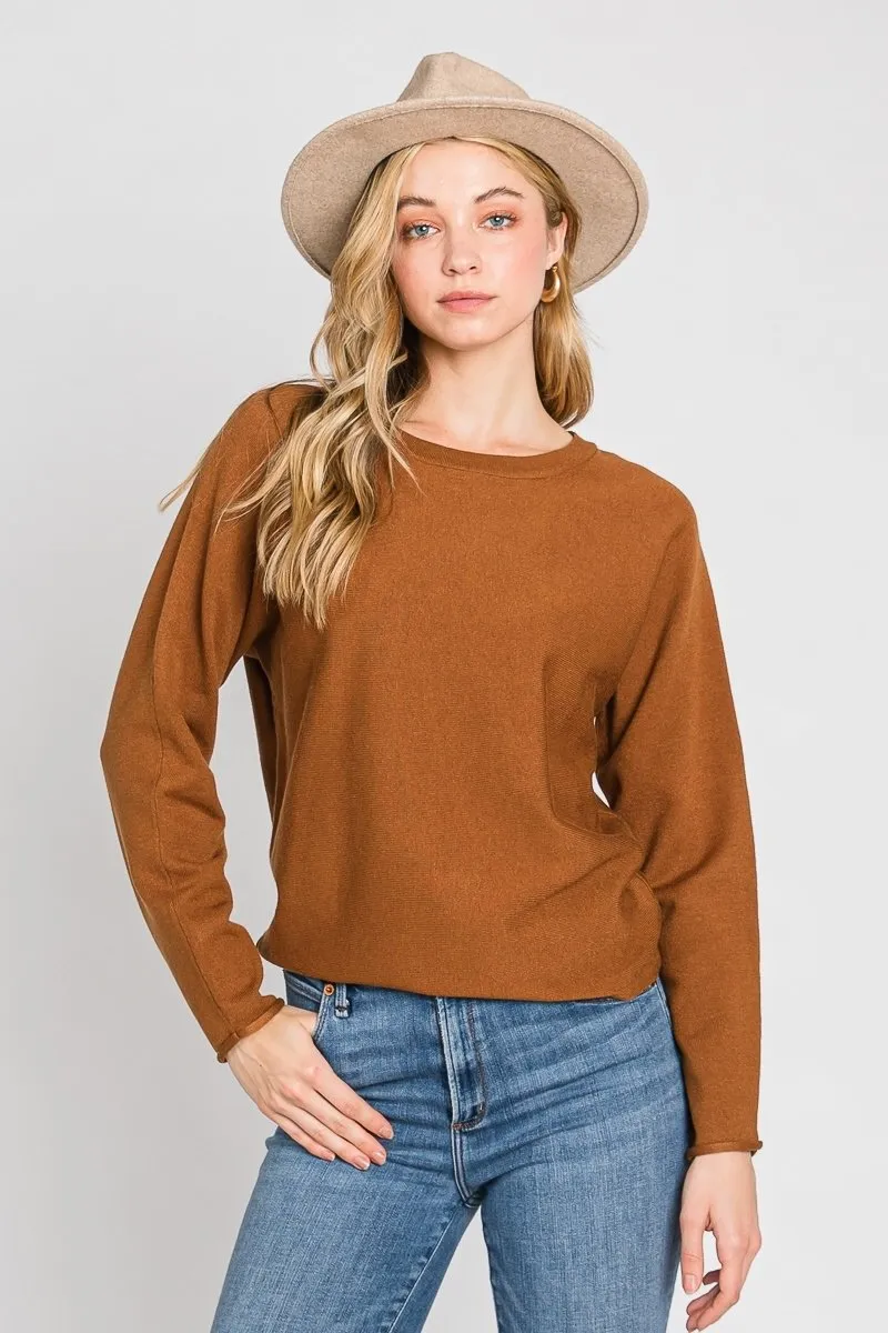 Viscose Classic Lightweight Crewneck Sweater