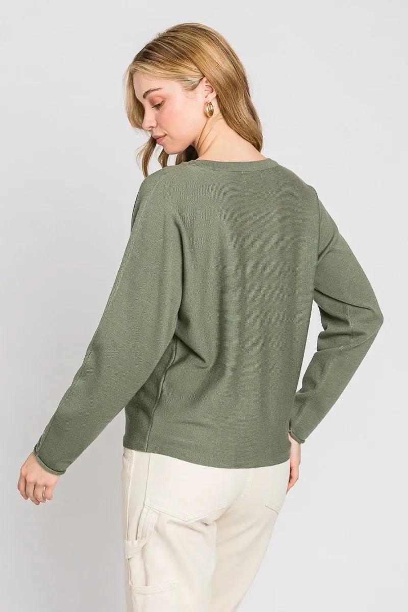 Viscose Classic Lightweight Crewneck Sweater