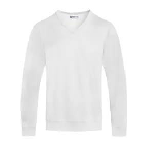 White V-Neck Sweater