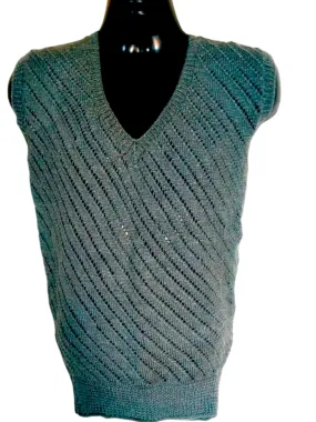 Woolen Knitted Handmade Half Pullover Graminarts Men Sweater